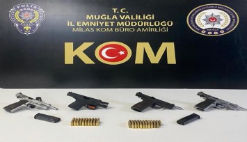 Muğla'da silah operasyonu: 10 şüpheli gözaltında