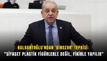 Nalbantoğlu'ndan 'dinozor' tepkisi: 'Siyaset plastik figürlerle değil, fikirle yapılır'