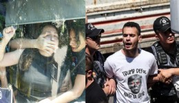 NATO zirvesi protestosuna polis müdahalesi: Çok sayıda gözaltı
